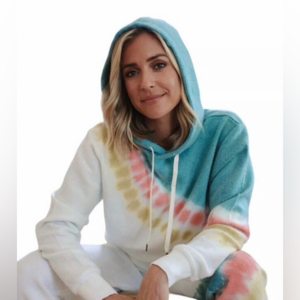 Women's FEAT Retro Stripe Hoodie design X Kristin Cavallari,  size Small
